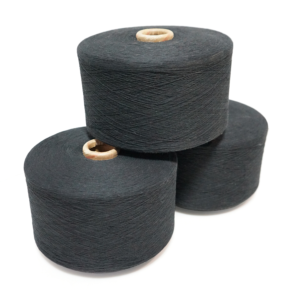 Recycled Poly/Cotton Yarn Black