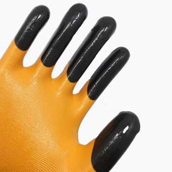 13G Polyester Shell Nitrle Doulbe DIP Safety Work Gloves