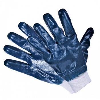 Cotton Shell Full Blue Nitrile Coated Gloves