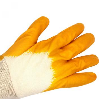 Interlock Yellow Nitrile 3/4 Coated Gloves