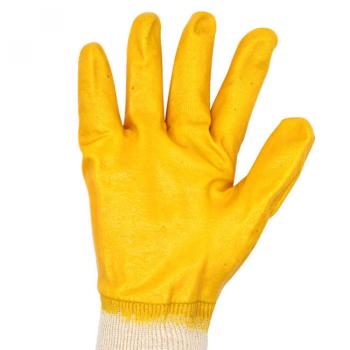 Interlock Yellow Nitrile Full Coated Gloves - copy