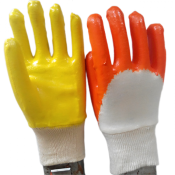 Interlock Yellow Nitrile 3/4 Coated Gloves