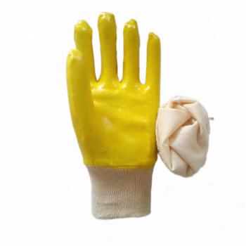 Interlock Yellow Nitrile 3/4 Coated Gloves