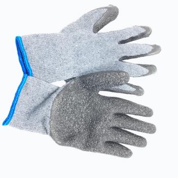 10g Cotton Shell Latex Wrinkle Coated Gloves