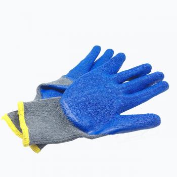 10g Cotton Shell Latex Wrinkle Coated Gloves