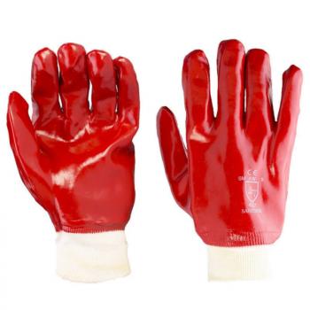 PVC Coated Gloves Knit Wrist